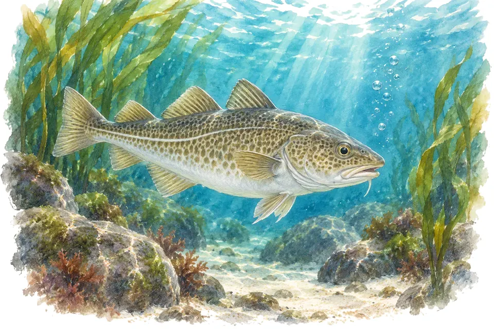 Illustration aquarelle : Aquarium de Bergen.