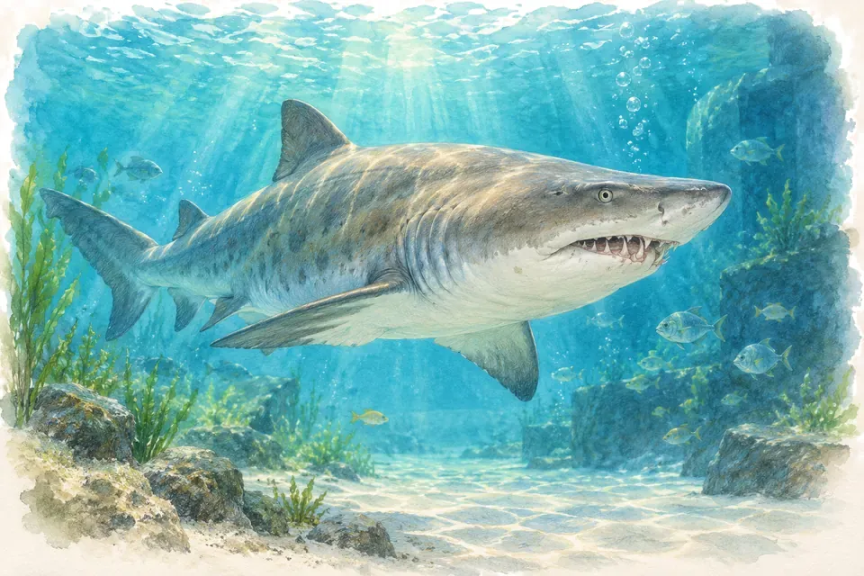 Illustration aquarelle : Aquarium de Cattolica.