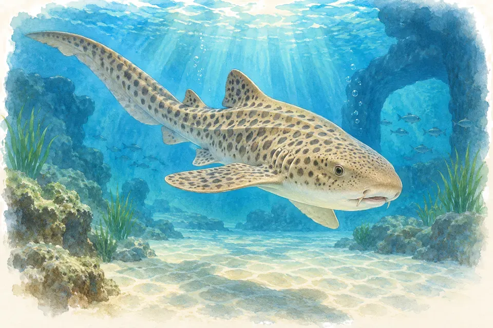 Illustration aquarelle : Aquarium de Gênes.