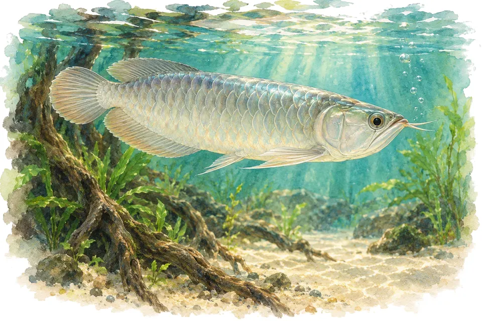 Illustration aquarelle : Aquarium de Saragosse.