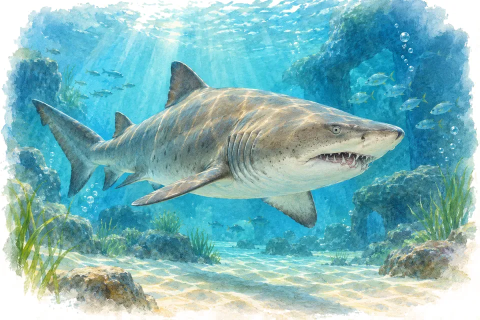 Illustration aquarelle : Aquarium de Séville.