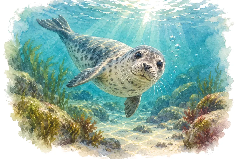 Illustration aquarelle : St Andrews Aquarium.