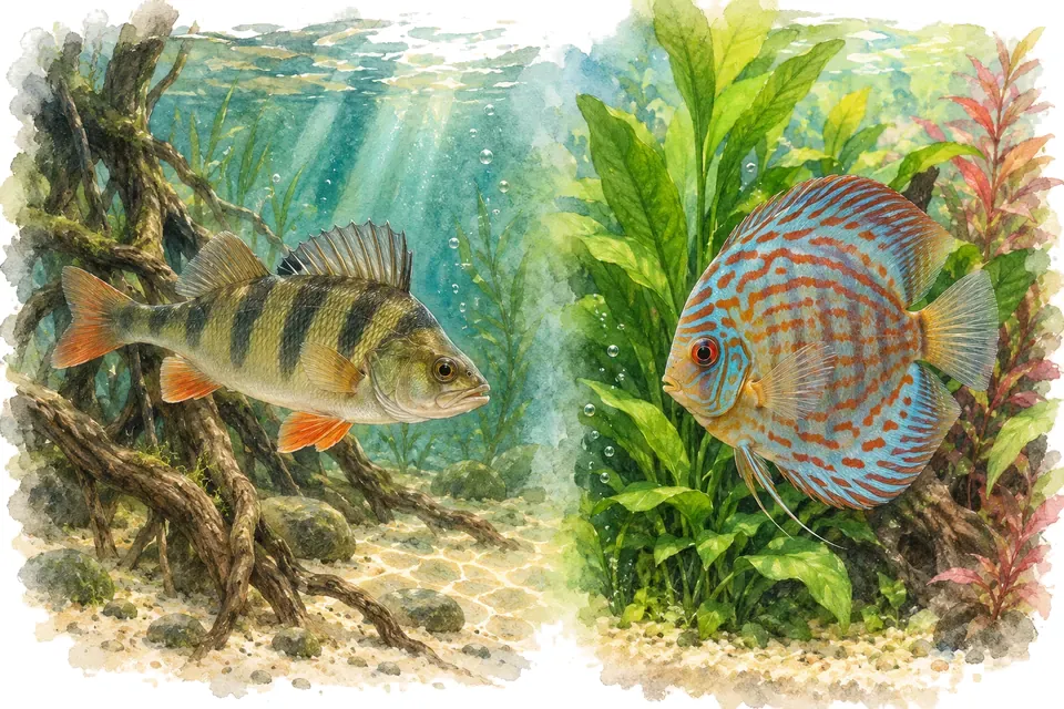 Illustration aquarelle : Grand Aquarium de Touraine.