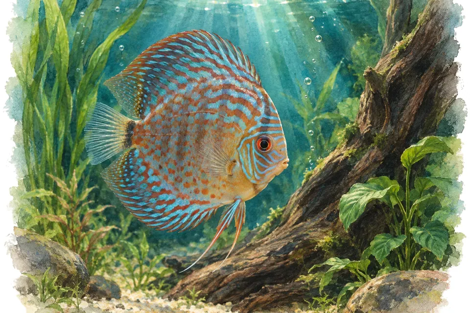 Illustration aquarelle : Muséum-Aquarium de Nancy.