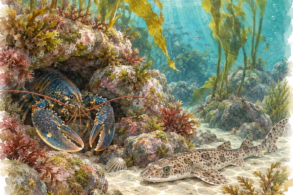Illustration aquarelle : Océanopolis.