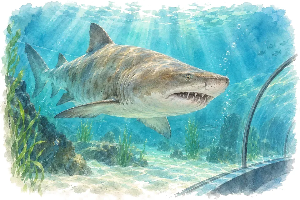 Illustration aquarelle : SEA LIFE London Aquarium.