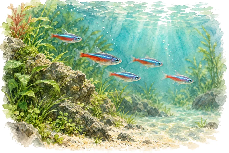 Illustration aquarelle de l'expression « Franchir un cap ».