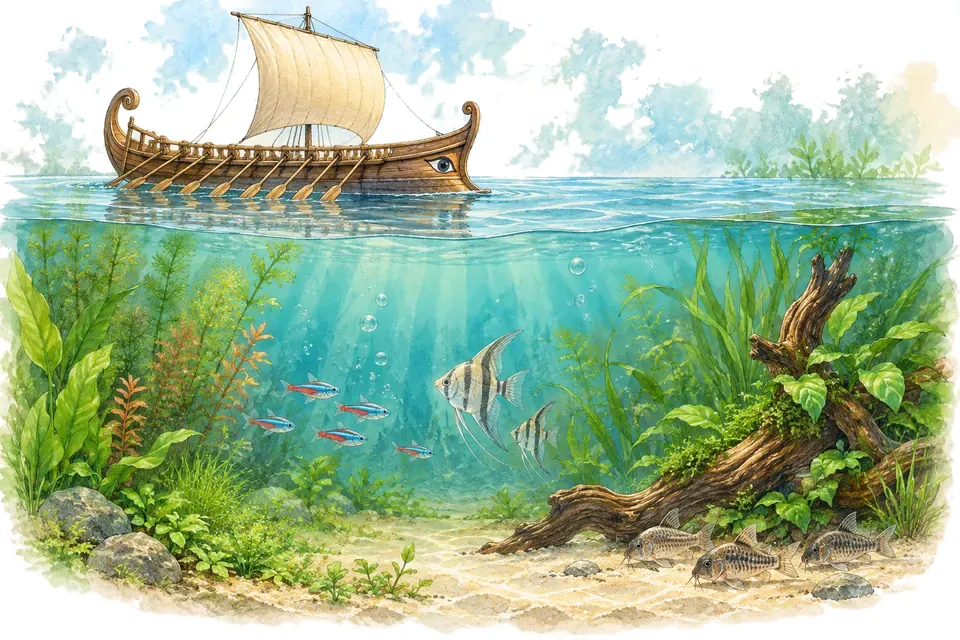 Illustration aquarelle de l'expression « Galérer ».