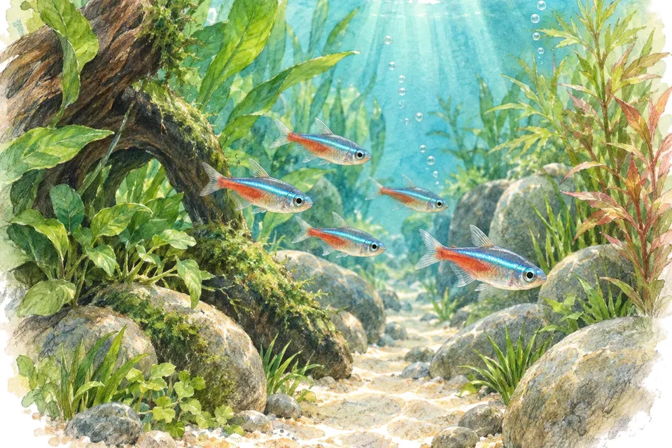 Illustration aquarelle de l'expression « Naviguer à vue ».