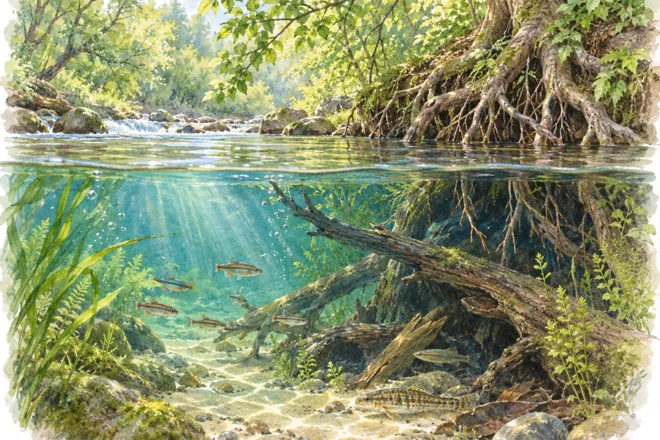 Illustration aquarelle : Journée internationale des forêts.