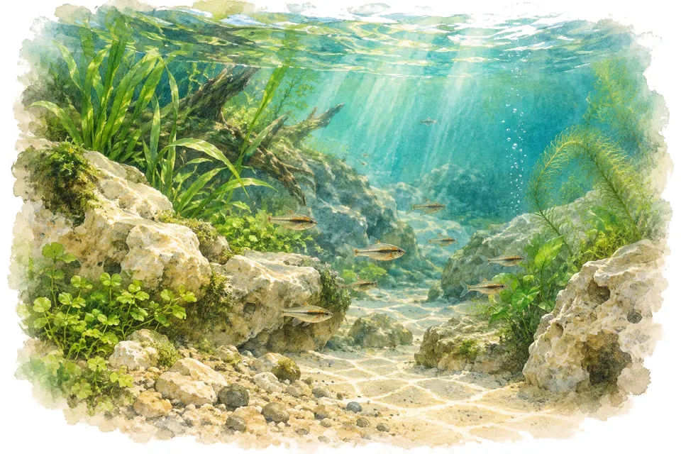 Illustration aquarelle : Journée internationale de la géodiversité.