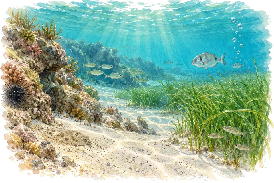 Illustration aquarelle : Journée mondiale de l’hydrographie.