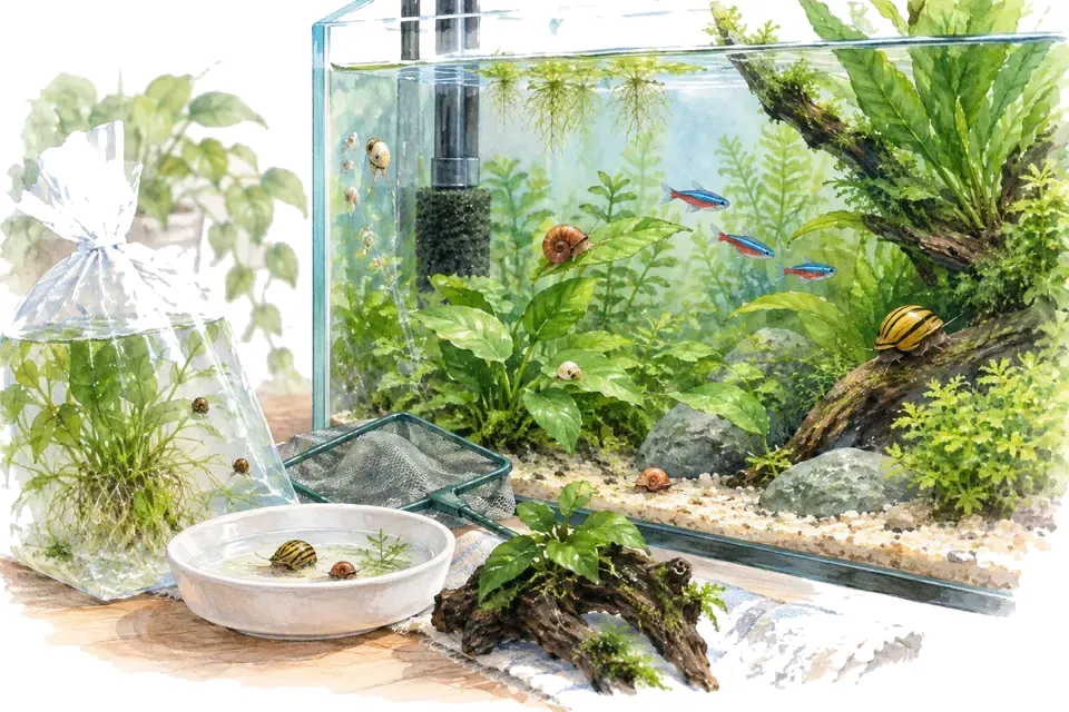 Illustration : Distinguer les arrivées discrètes des escargots choisis.