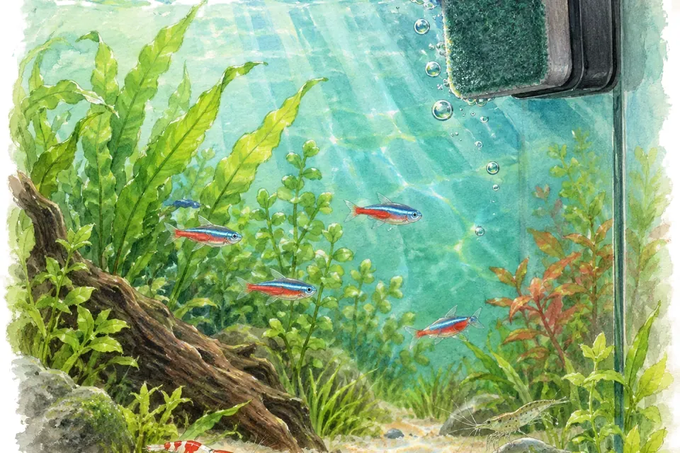 Illustration aquarelle : Nettoyer les vitres sans les rayer.
