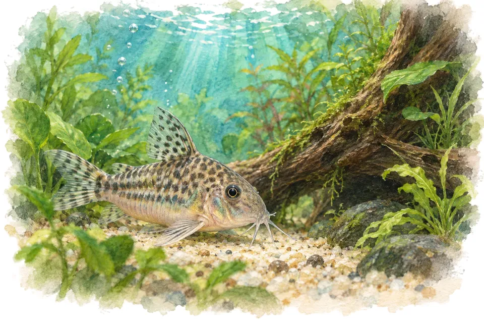 Illustration aquarelle : Comment les poissons dorment-ils ?