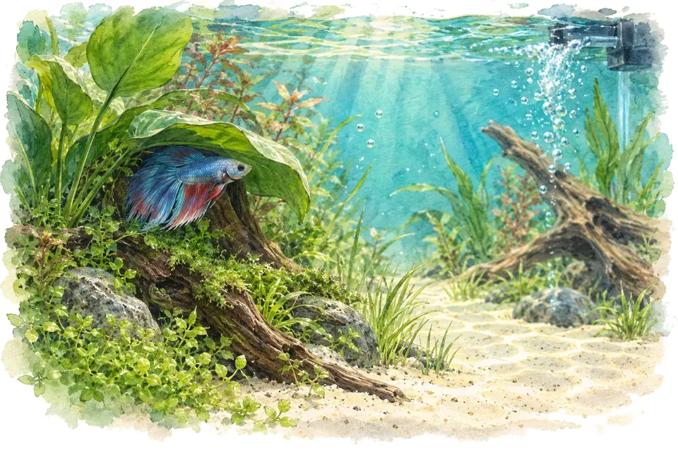 Illustration aquarelle : Comment savoir si le courant du filtre est trop fort ?
