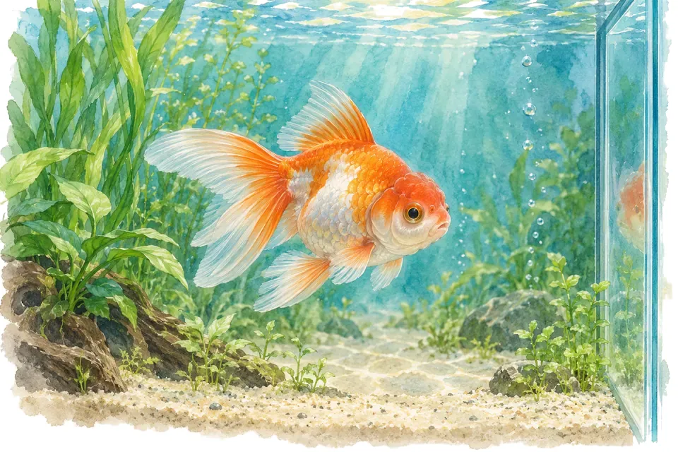 Illustration aquarelle : Les poissons entendent-ils les bruits autour de l’aquarium ?