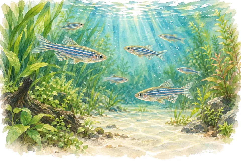 Illustration aquarelle : Quels poissons choisir pour un premier aquarium ?