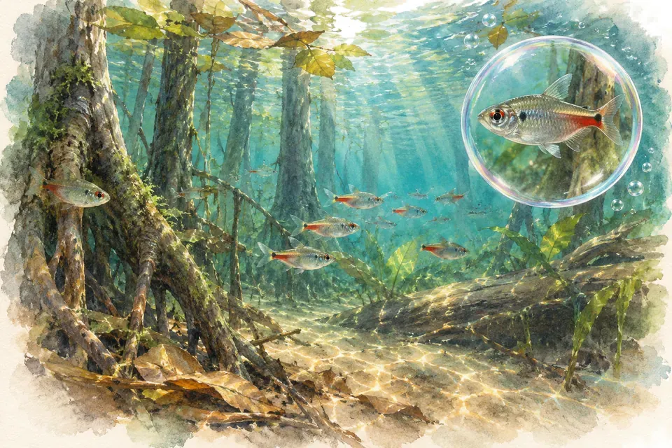 Planche aquarelle : L'Amazonie (niveau expert).