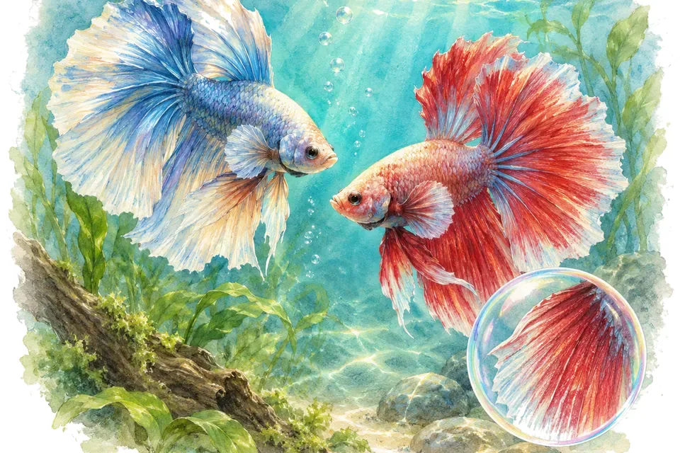 Planche aquarelle : Comment les poissons communiquent (niveau expert).