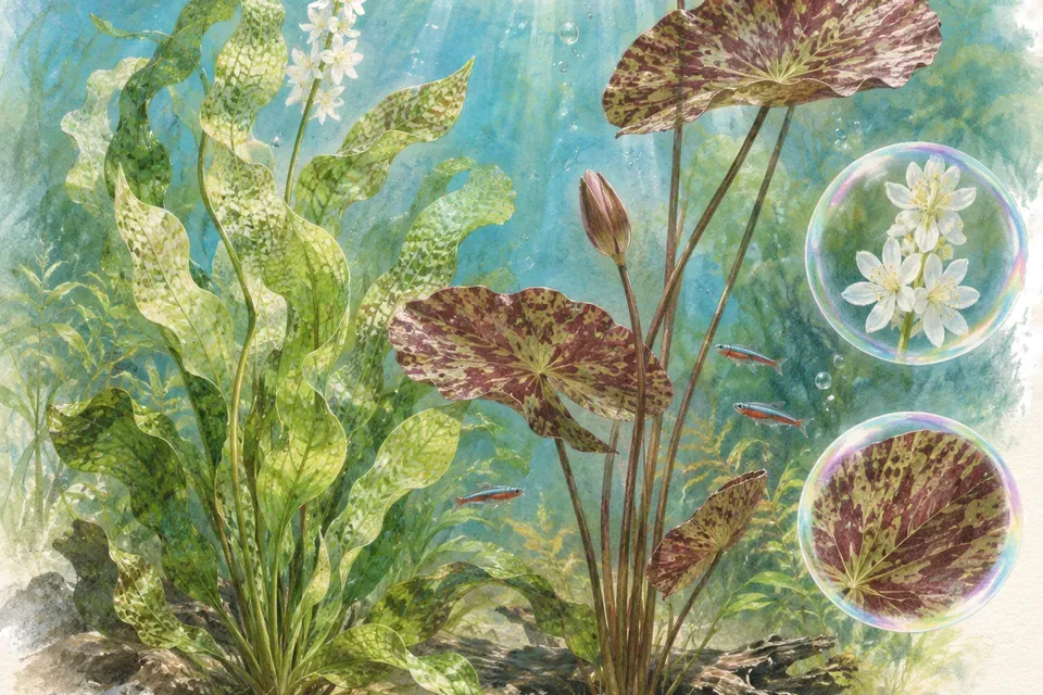 Planche aquarelle : Les plantes à bulbe et à rhizome (niveau confirmé).