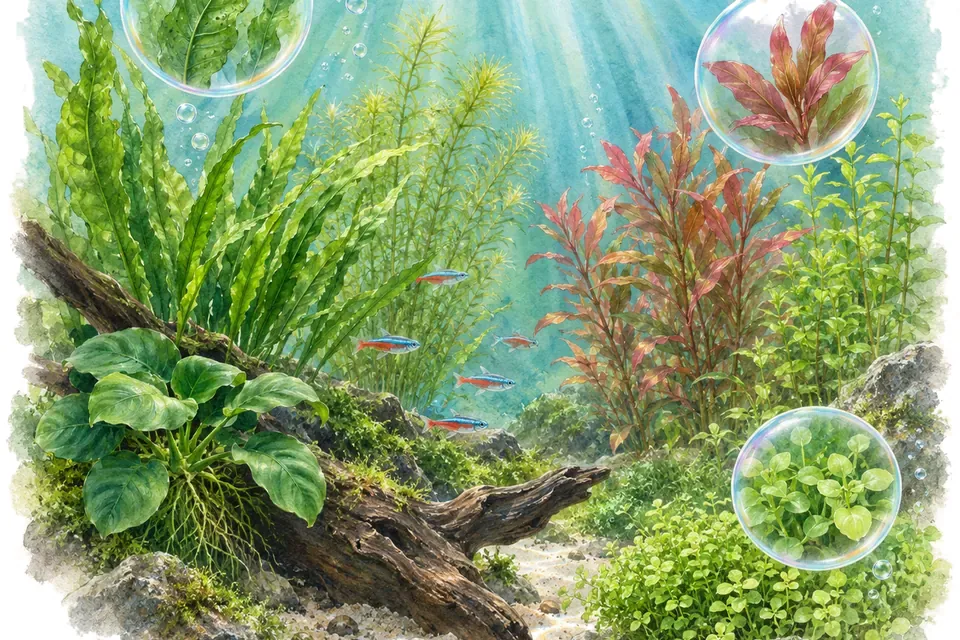Planche aquarelle : Les plantes faciles (niveau confirmé).