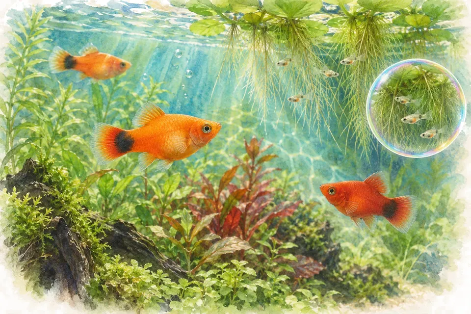 Planche aquarelle : platy : gérer un groupe au quotidien.
