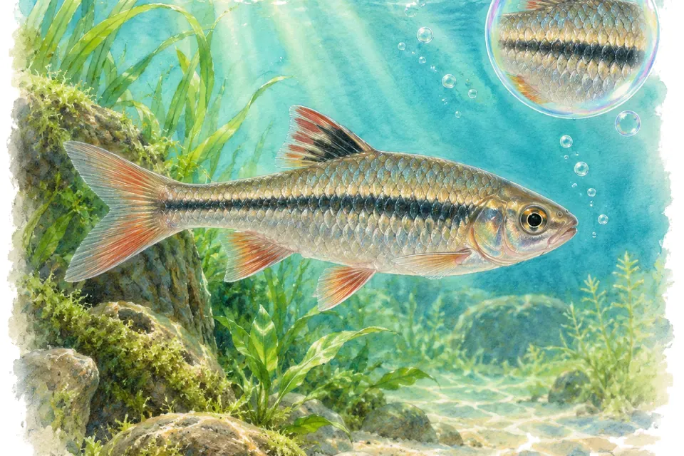 Planche aquarelle : Les sens des poissons (niveau confirmé).