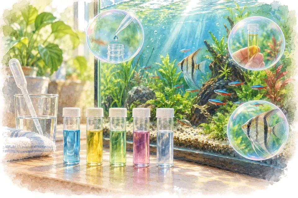 Planche aquarelle : Les tests de l'eau (niveau confirmé).