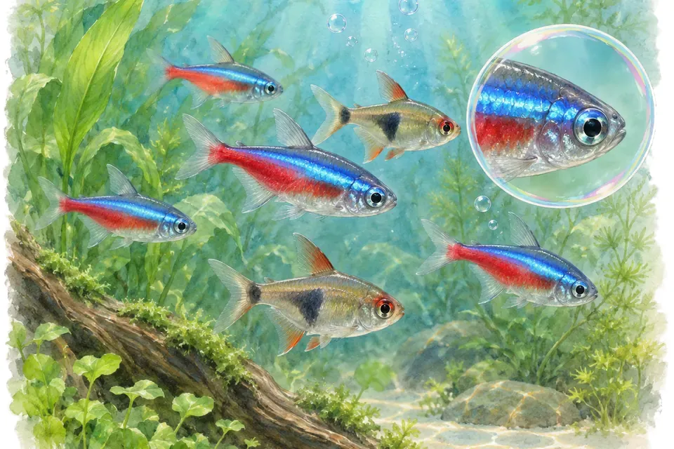 Planche aquarelle : Les tétras (niveau expert).