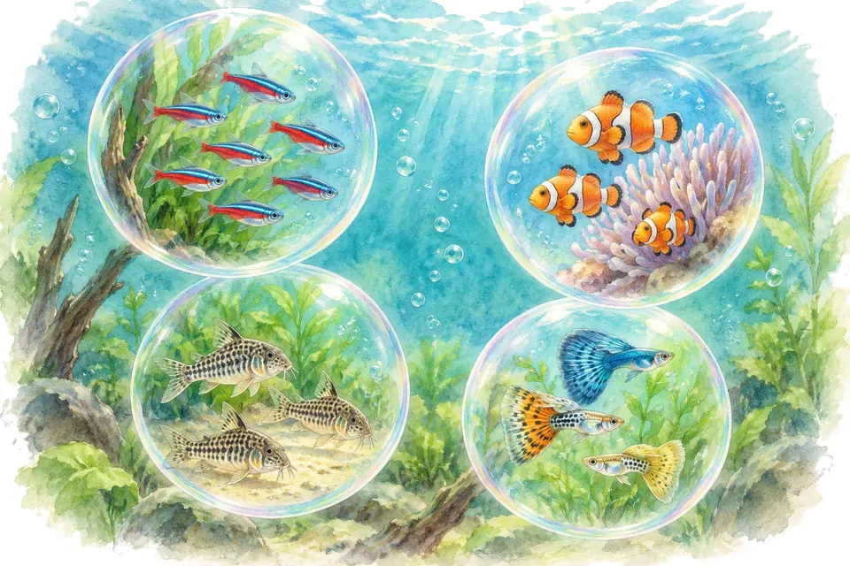Planche aquarelle : Quel banc pour votre futur bac ?.