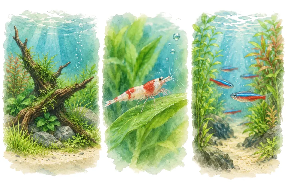 Illustration aquarelle : Quel photographe d’aquarium êtes-vous ?
