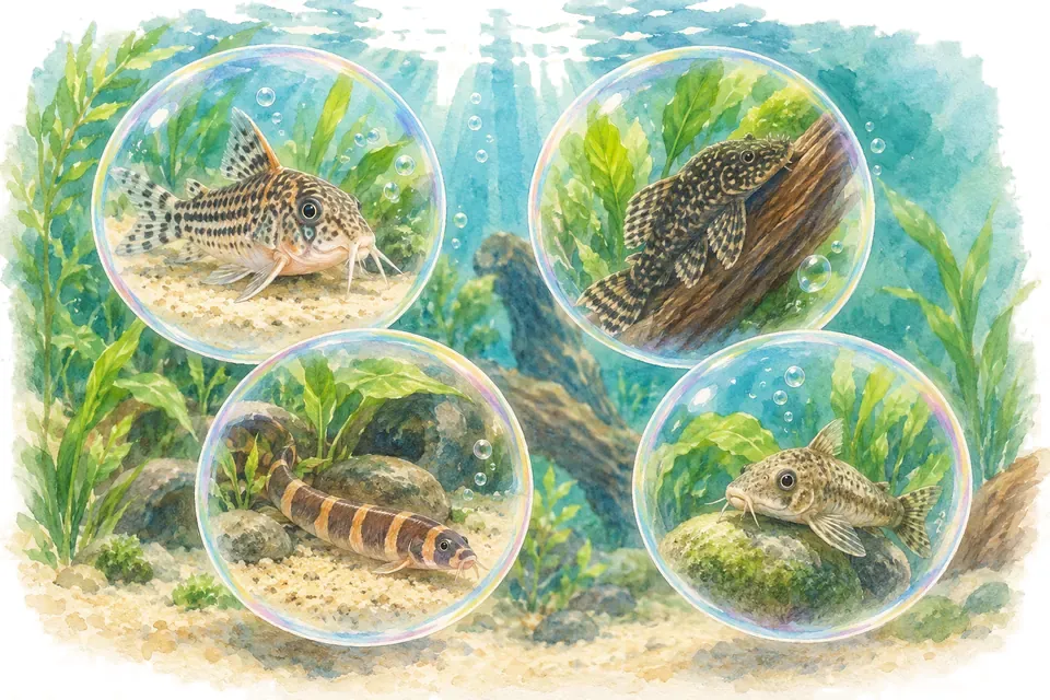 Planche aquarelle : Quel poisson de fond êtes-vous ?.