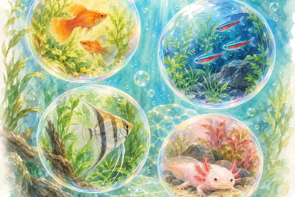 Planche aquarelle : Quelle couleur d'eau vous ressemble ?.