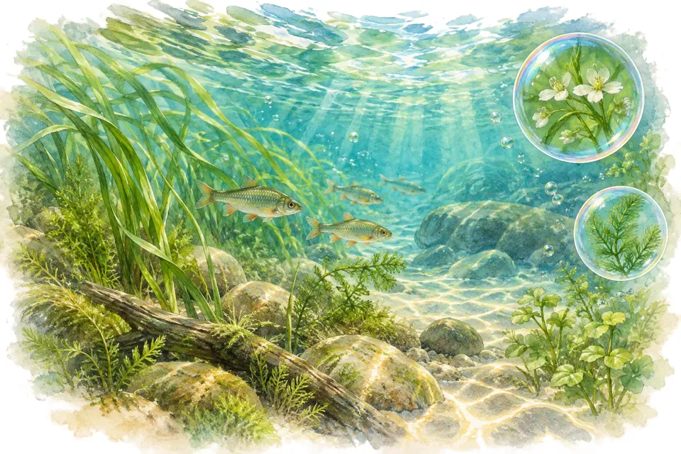 Planche aquarelle : les espèces invasives.